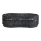 Hades 47" Black Faux Marble Indoor/Outdoor Concrete Coffee Table