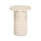 Blossom Washed Faux Travertine Indoor/Outdoor Concrete Side Table
