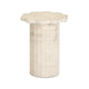 Blossom Washed Faux Travertine Indoor/Outdoor Concrete Side Table