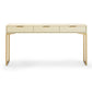 Pesce 59" Faux Shagreen 3-Drawer Console Table - Cream