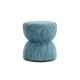 Tomlin Ruched Performance Fabric Game Ottoman - Teal
