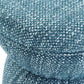 Tomlin Ruched Performance Fabric Game Ottoman - Teal