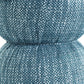 Tomlin Ruched Performance Fabric Game Ottoman - Teal