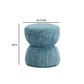 Tomlin Ruched Performance Fabric Game Ottoman - Teal