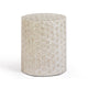 Lorna Capiz Shell Accent Stool - Pearl