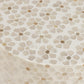 Lorna Capiz Shell Accent Stool - Pearl