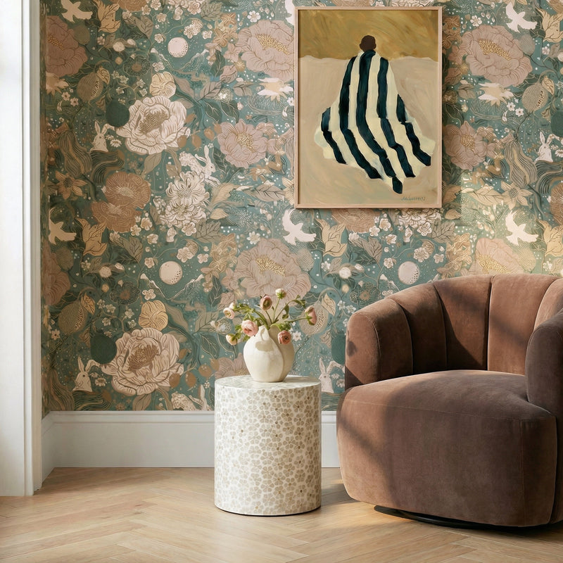 Lorna Capiz Shell Accent Stool - Pearl