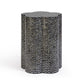 Truffle Black Mother of Pearl Shell Side Table