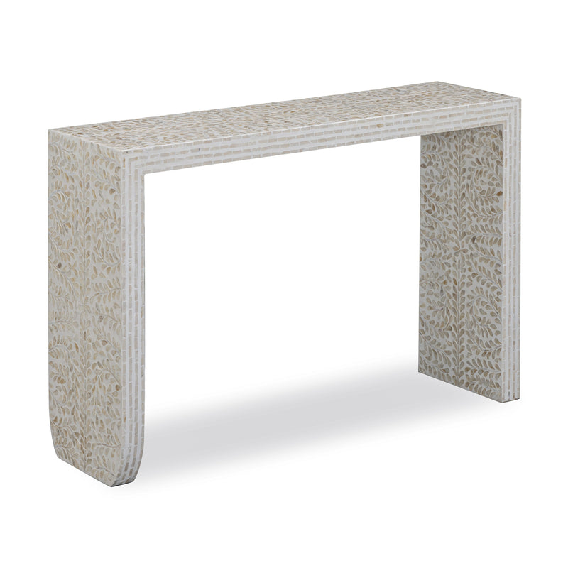 Cyprus 47" Cream Capiz Shell Console Table