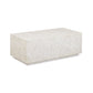 Earl 48" Shell Rectangular Coffee Table - Cream