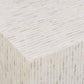 Earl 48" Shell Rectangular Coffee Table - Cream