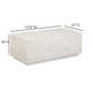 Earl 48" Shell Rectangular Coffee Table - Cream