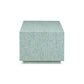 Earl 48" Shell Rectangular Coffee Table - Light Blue