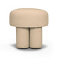 Masha Yellow Gingham Performance Linen Accent Stool