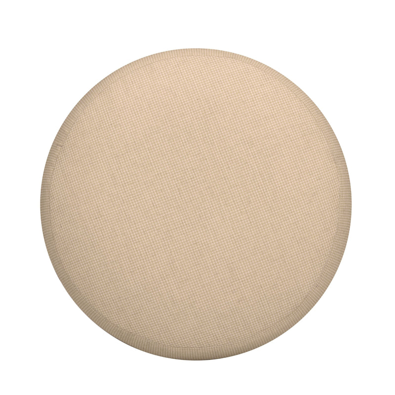 Masha Yellow Gingham Performance Linen Accent Stool