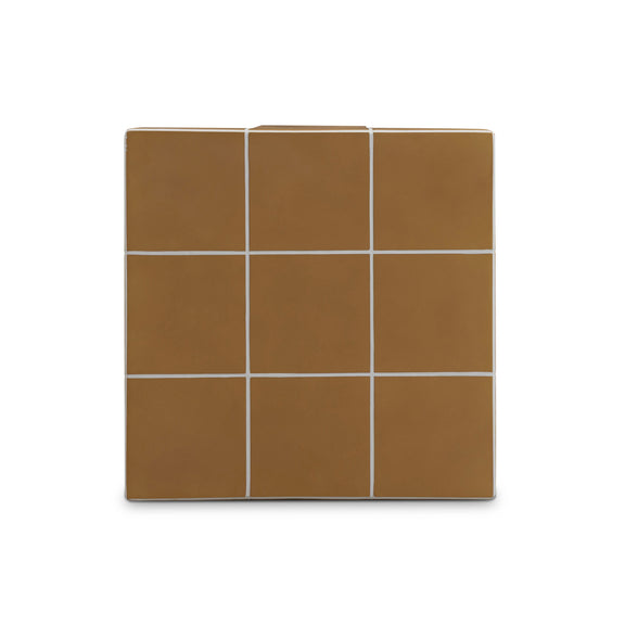 Alma Tile Concrete Indoor/Outdoor Side Table - Orange