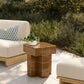 Alma Tile Concrete Indoor/Outdoor Side Table - Orange