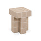 Alma Tile Concrete Indoor/Outdoor Side Table - Taupe