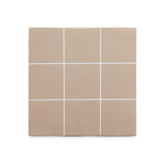 Alma Tile Concrete Indoor/Outdoor Side Table - Taupe
