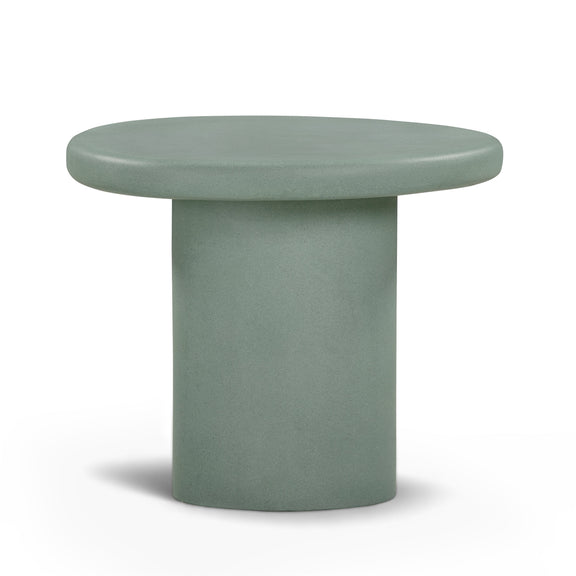 Jade Concrete Indoor/Outdoor Side Table - Green