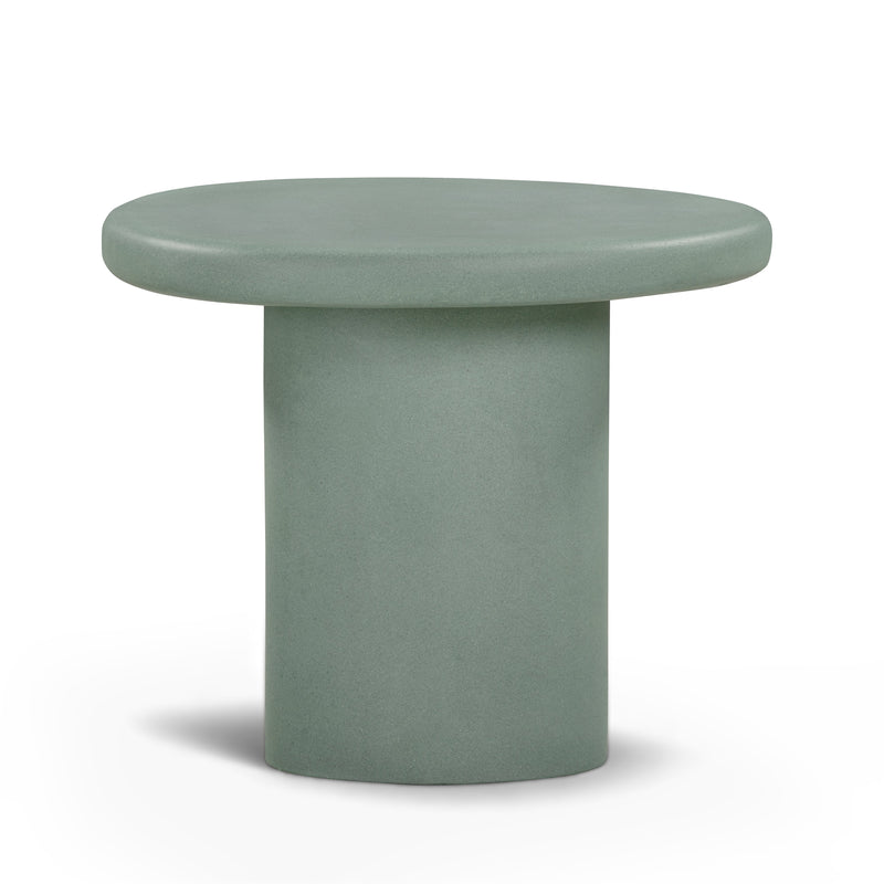 Jade Concrete Indoor/Outdoor Side Table - Green