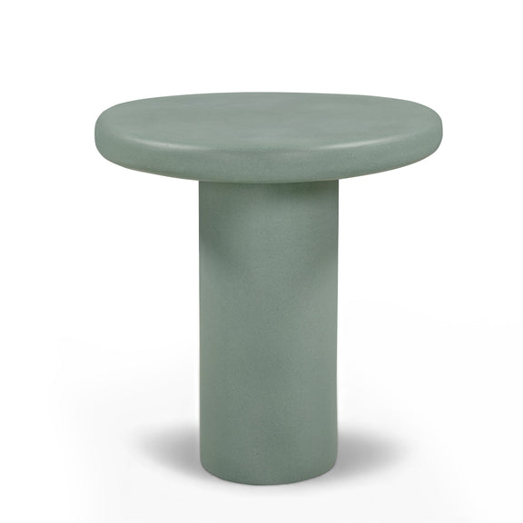 Jade Concrete Indoor/Outdoor Side Table - Green