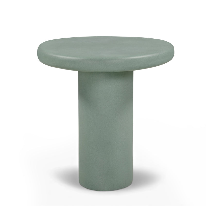 Jade Concrete Indoor/Outdoor Side Table - Green