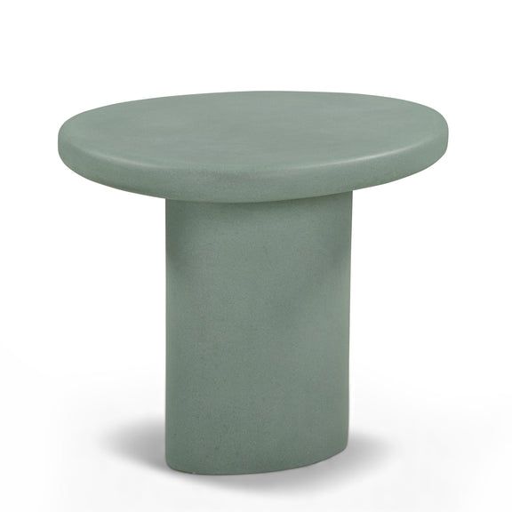 Jade Concrete Indoor/Outdoor Side Table - Green