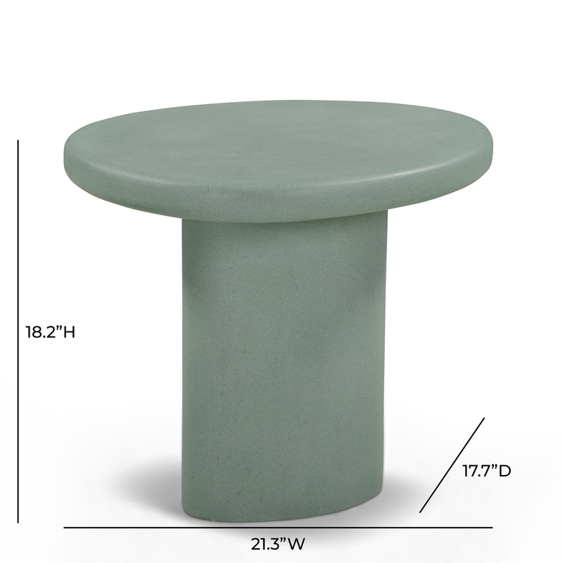Jade Concrete Indoor/Outdoor Side Table - Green