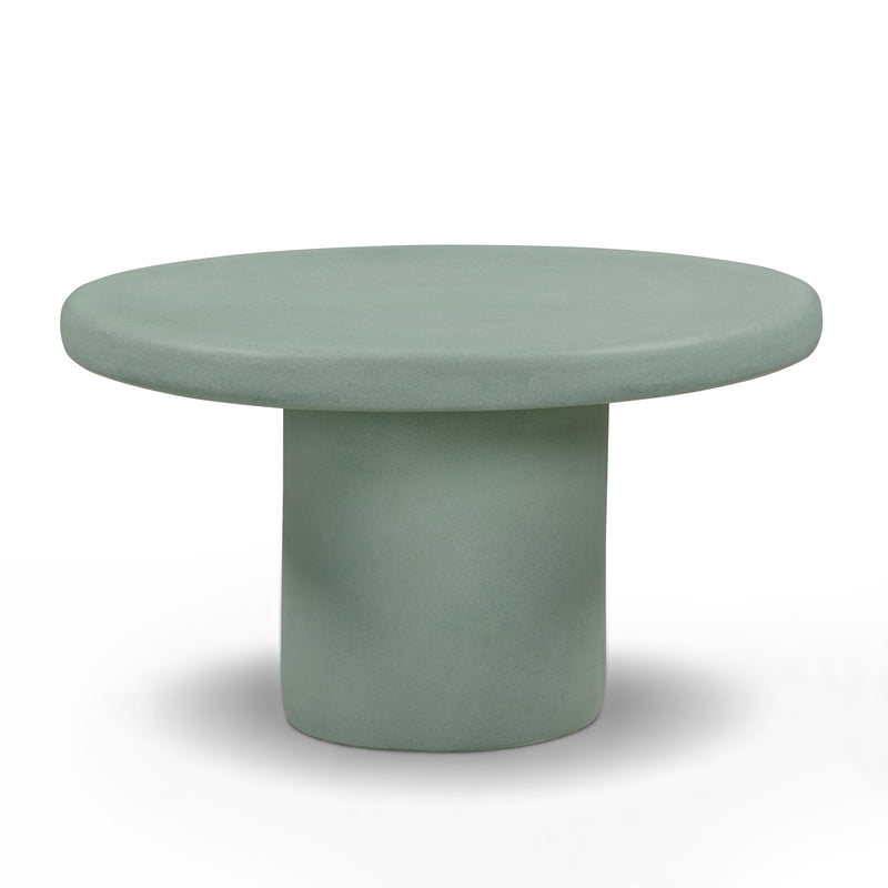 Jade Concrete Indoor/Outdoor Coffee Table (28"-34") - Green / Medium