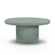Jade Concrete Indoor/Outdoor Coffee Table (28"-34") - Green / Medium