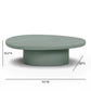 Jade Concrete Indoor/Outdoor Coffee Table (28"-34") - Green / Large