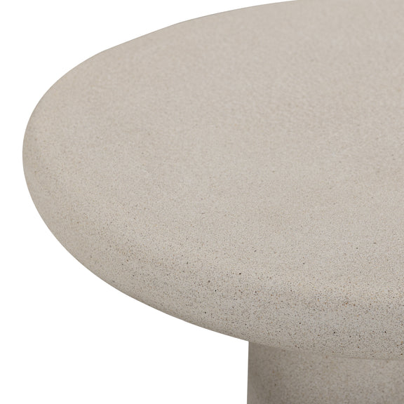 Jade Concrete Indoor/Outdoor Side Table - Cream