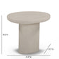Jade Concrete Indoor/Outdoor Side Table - Cream
