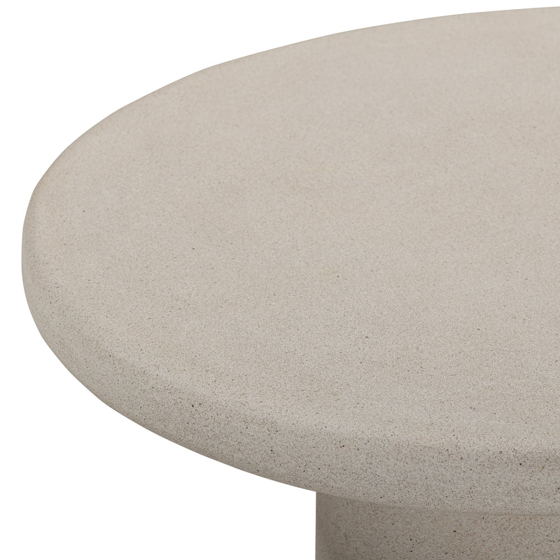 Jade Concrete Indoor/Outdoor Coffee Table (28"-34") - Cream / Medium