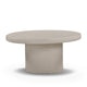 Jade Concrete Indoor/Outdoor Coffee Table (28"-34") - Cream / Medium
