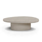 Jade Concrete Indoor/Outdoor Coffee Table (28"-34") - Cream / Large