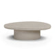 Jade Concrete Indoor/Outdoor Coffee Table (28"-34") - Cream / Large