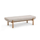 Julianna 56" Textured Performance Fabric Bench - Cream