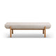 Julianna 56" Textured Performance Fabric Bench - Cream