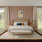 Julianna 56" Textured Performance Fabric Bench - Cream