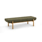 Julianna 56" Textured Performance Fabric Bench - Green