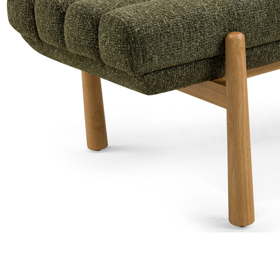 Julianna 56" Textured Performance Fabric Bench - Green