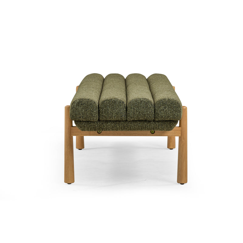 Julianna 56" Textured Performance Fabric Bench - Green