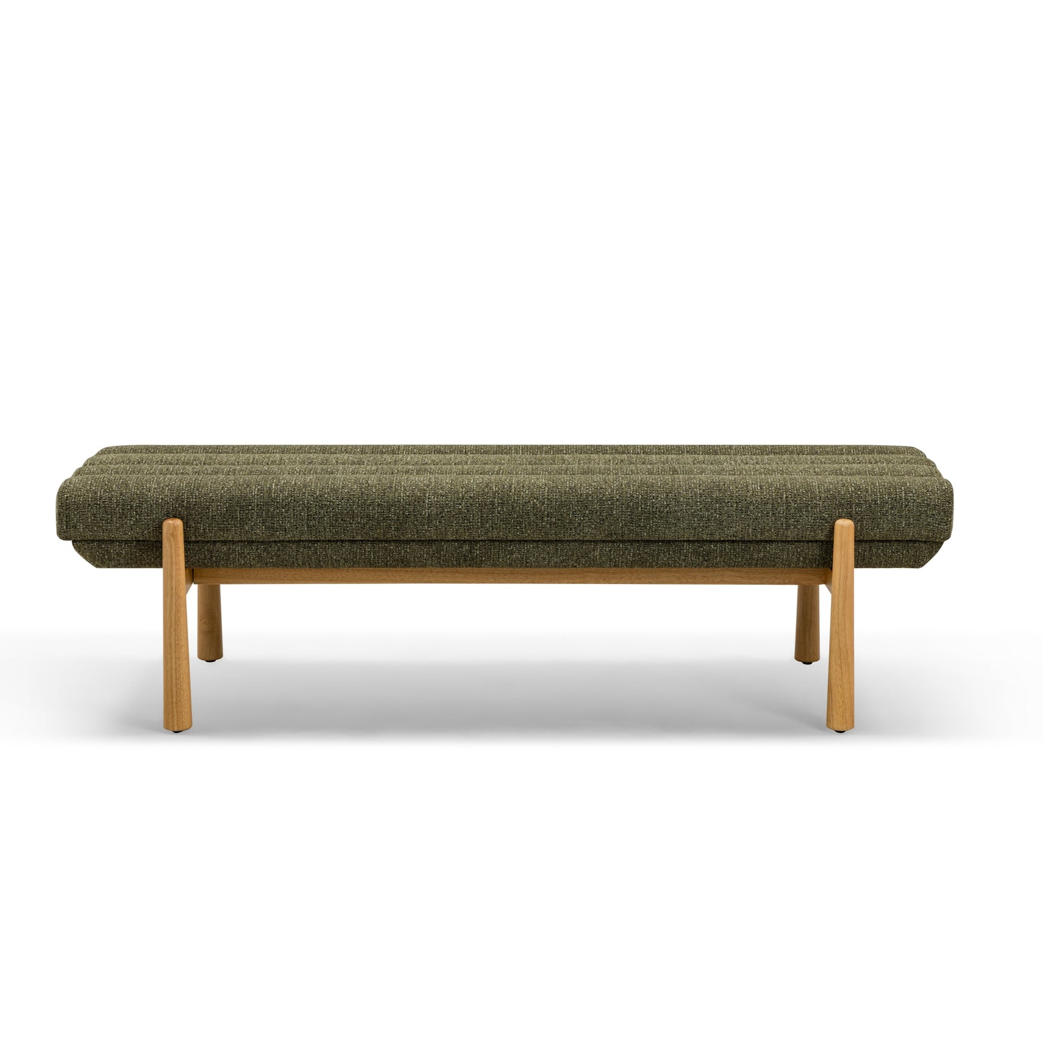 Julianna 56" Textured Performance Fabric Bench - Green