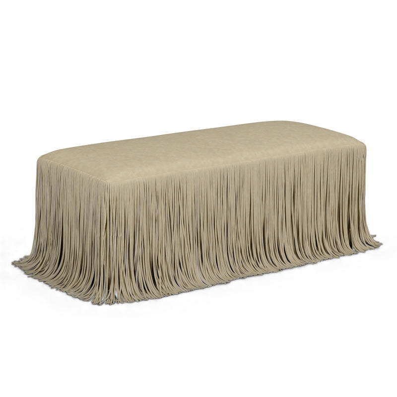 Shag Me 50" Performance Vegan Leather Bench - Tan
