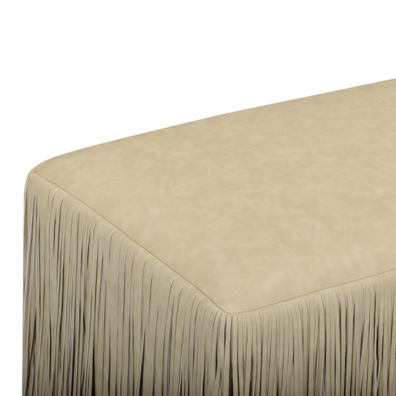 Shag Me 50" Performance Vegan Leather Bench - Tan