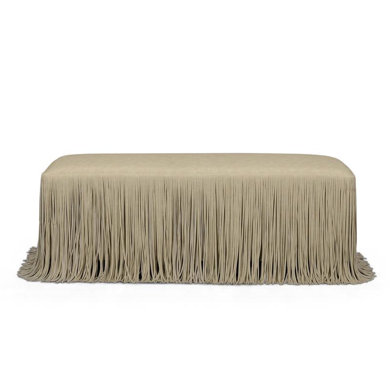 Shag Me 50" Performance Vegan Leather Bench - Tan