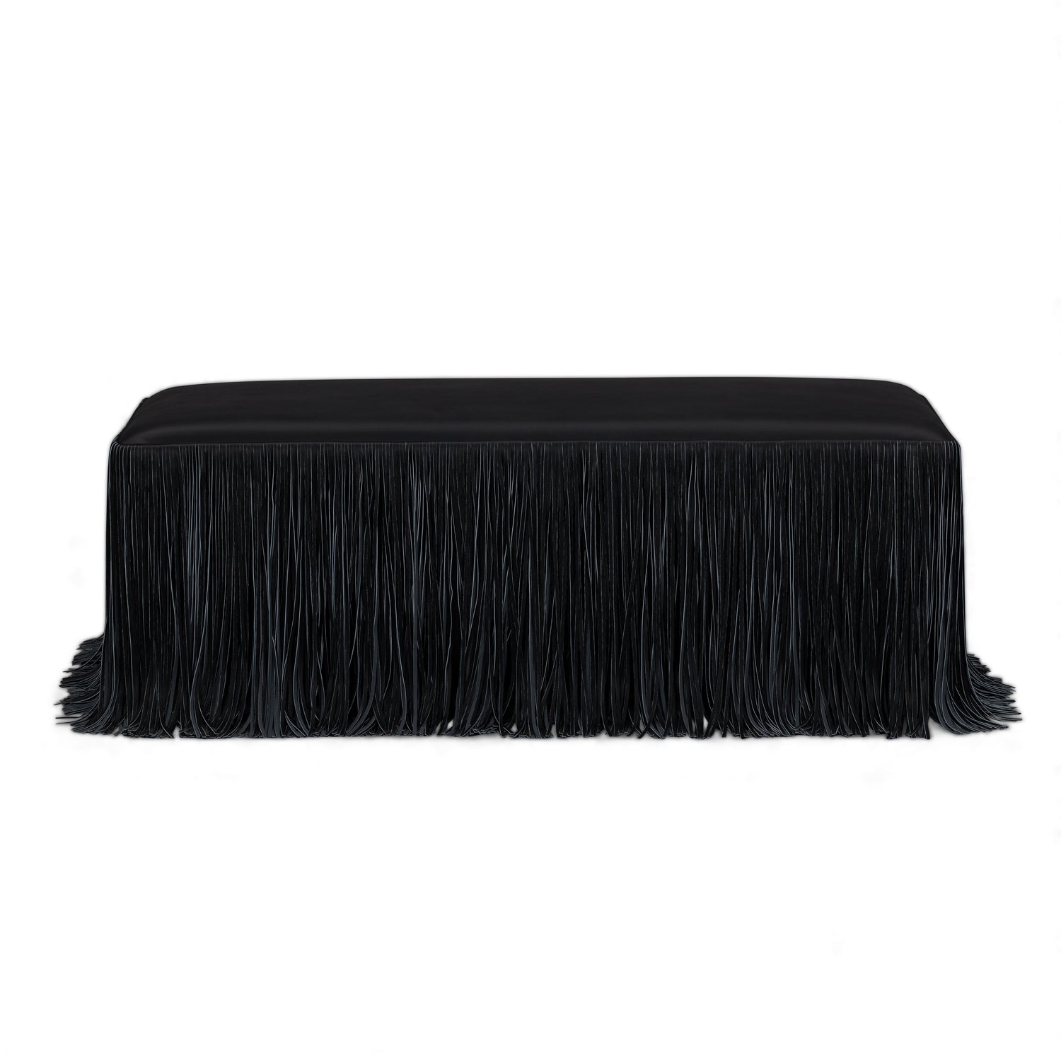 Shag Me 50" Performance Vegan Leather Bench - Black