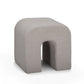 Desi Performance Velvet Ottoman - Taupe